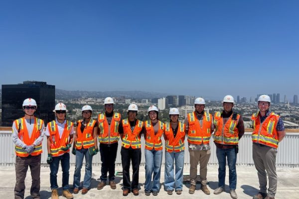 Summer Interns visit a project in LA.